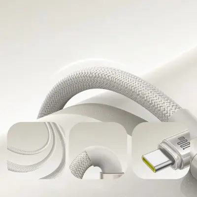 Кабель Baseus Titanium Alloy Type-C 100W 1м Золотой