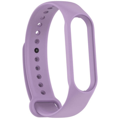 Ремешок Силикон Mi Band 3/4/5/6/7 Сиреневый Elegant Purple