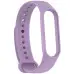 Ремешок Силикон Mi Band 3/4/5/6/7 Сиреневый Elegant Purple