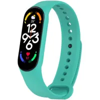 Ремешок Силикон Mi Band 3/4/5/6/7 Бирюзовый Ремешок Силикон Mi Band 3/4/5/6/7 Бирюзовый