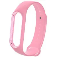 Ремешок Силикон Mi Band 3/4/5/6/7 Розовый Light Pink Ремешок Силикон Mi Band 3/4/5/6/7 Розовый Light Pink