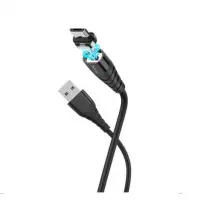 Кабель дата Hoco X63 Magnetic microUSB 1м Чёрный