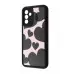 Чехол накладка Wave Artfull Samsung A366 (A36)/A566 (A56) Чёрный (Black Hearts)