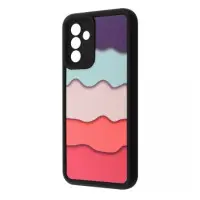Чехол накладка Wave Artfull Samsung A366 (A36)/A566 (A56) Чёрный (Colorfull Waves)