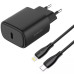 Сетевое зарядное устройство Proove Silicone Power 20W PD + Type-C to Lightning Black, Чёрный