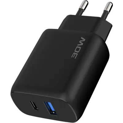 Мережевий зарядний пристрій Proove Silicone Power 2 30W PD + Type-C to Type-C Чорний