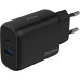 Сетевое зарядное устройство Proove Silicone Power 2 30W PD + Type-C to Type-C Черный