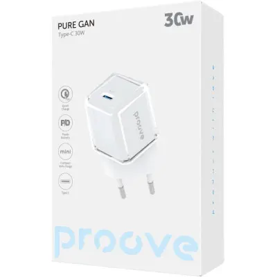 Мережевий зарядний пристрій Proove Pure Gan 30W Біла