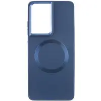 Чехол накладка Bonbon Metal MagSafe Samsung S928 (S24 Ultra) Синяя (Cosmos Blue)