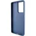 Чохол накладка Bonbon Metal MagSafe Samsung S928 (S24 Ultra) Синя (Cosmos Blue)