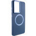 Чехол накладка Bonbon Metal MagSafe Samsung S928 (S24 Ultra) Синяя (Cosmos Blue)