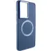 Чохол накладка Bonbon Metal MagSafe Samsung S928 (S24 Ultra) Синя (Cosmos Blue)
