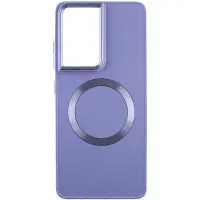 Чехол накладка Bonbon Metal MagSafe Samsung S928 (S24 Ultra) Сиреневая