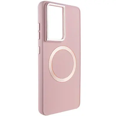 Чохол накладка Bonbon Metal MagSafe Samsung S928 (S24 Ultra) Рожева