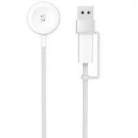 Зарядный кабель Wiwu M9  iWatch Білий (Type-C+USB-A) White, Белый