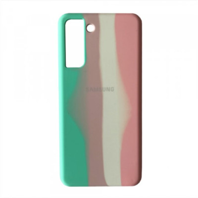 Чехол накладка HC Samsung G996 (S21+) Радуга №4