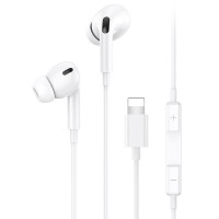 Проводные вакуумные наушники-гарнитура Usams SJ453 EP-41 Lightning In-ear Earphone White, белый
