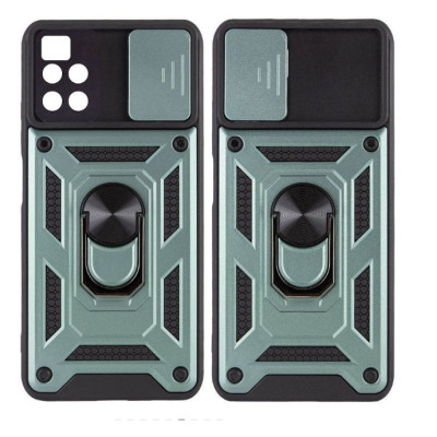 Чехол накладка Serge Ring Camshield Xiaomi 11T Зеленая