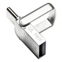 Флеш пам\'ять USB 32Gb T&G 104 Type-C to USB 3.0 Срібний