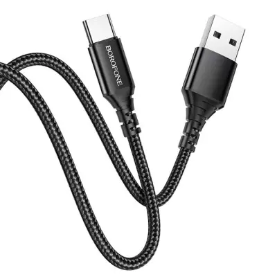Кабель дата Borofone BX54 USB Type A - Type-C 1м Чёрный Кабель дата Borofone BX54 USB Type A - Type-C 1м Чёрный