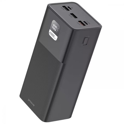 Універсальна мобільна батарея Повербанк Proove Giant 40000mAh 100W Чорний