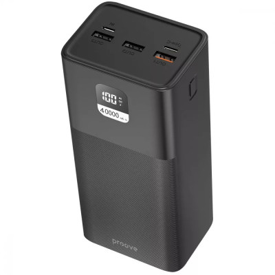 Універсальна мобільна батарея Повербанк Proove Giant 40000mAh 100W Чорний