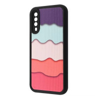 Чехол накладка Wave Artfull Samsung A307/A505 (A30s/A50) Чёрный (Colorfull Waves)