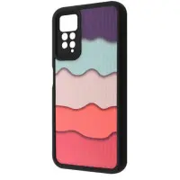 Чехол накладка Wave Artfull Xiaomi Redmi 13 4G/Poco M6 4G Чёрный (Colorfull Waves)