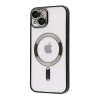 Чехол Накладка Metal Matte MagSafe iPhone 13 Темно-зелёная