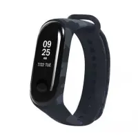 Ремешок Силикон Mi Band 3/4 Камуфляж Черный Ремешок Силикон Mi Band 3/4 Камуфляж Черный