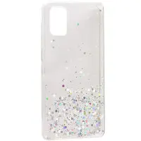 Чехол накладка Star Glitter Samsung M515 (M51) Прозрачная