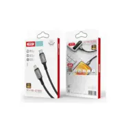 Кабель дата XO NBQ180a  Type-C to Lightning PD (20W) 1м Чёрный