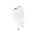 Мережевий зарядний пристрій XO L78 2USB/2.4a White, Білий
