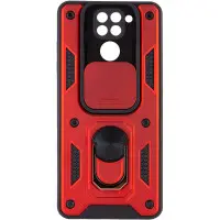 Чехол накладка Serge Ring Camshield Xiaomi Redmi Note 9 Красная