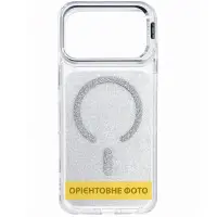 Чехол Накладка Jewel Sparkle MagSafe iPhone 17 Белая