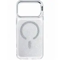 Чехол Накладка Jewel Sparkle MagSafe iPhone 17 Pro Max Белая