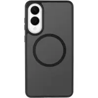 Чехол Накладка Ummi Colorfull MagSafe Samsung S937 S25 Edge Черная
