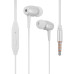 Провідні вакуумні навушники-гарнітура Celebrat G1 White, білий