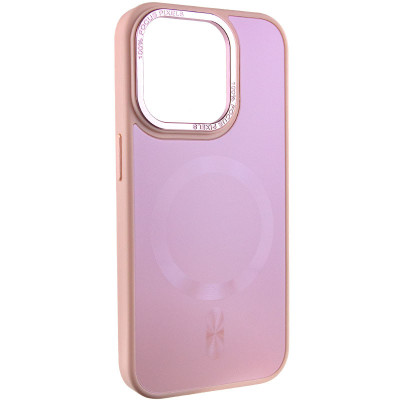 Чехол накладка Sapphire Midnight (Open) MagSafe iPhone 15 Pro Max Розовый песок