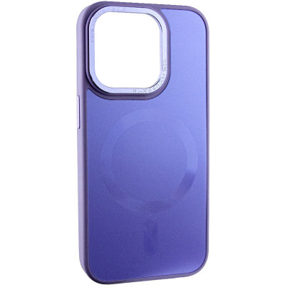 Чехол накладка Sapphire Midnight (Open) MagSafe iPhone 15 Pro Max Сиреневая