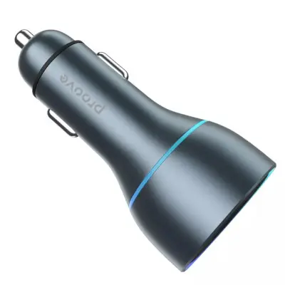 Автомобільний зарядний пристрій Proove Super (USB+2Type-C) 130W Grey, Cірий Автомобільний зарядний пристрій Proove Super (USB+2Type-C) 130W Grey, Cірий