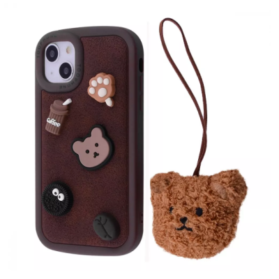 Накладка Cute Toys iPhone 14 Коричнева