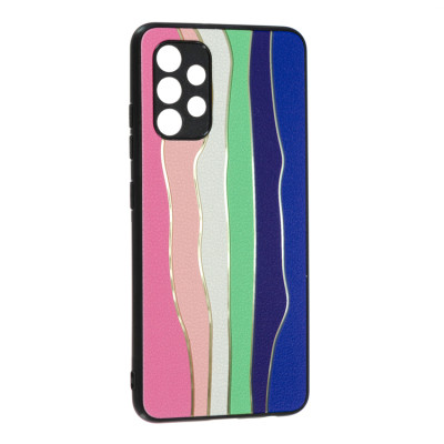 Чехол накладка Rainbow Samsung A325 (A32) Розовая