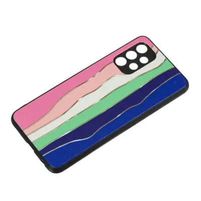 Чехол накладка Rainbow Samsung A325 (A32) Розовая