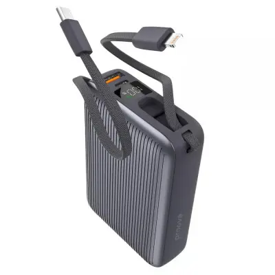 Універсальна мобільна батарея Повербанк Proove Moon Rock 20000mAh 22.5W Сірий
