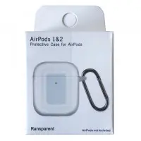 Чохол для навушників AirPods 1/2 Slim Color Box + Прозорий