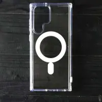 Чехол накладка Clear MagSafe Samsung S918 S23 Ultra Прозрачная