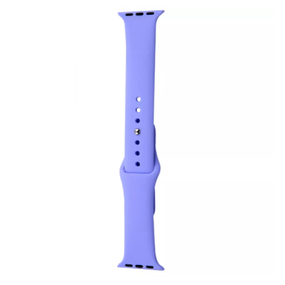 Ремешок Apple Watch 38мм Силикон 2ед. Сиреневый/Light Purple