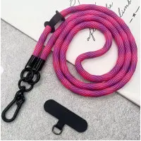 Шнурок NEW 8mm з карабіном + Тримач (універсальний) Purple Mix