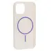 Чохол Накладка Clear Magnetic (Color Slim MS) iPhone 13 Фіолетова